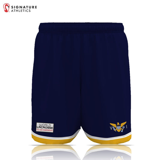 USVI Lacrosse Men's Dark Player Game Shorts: Virgin Islands Signature Lacrosse