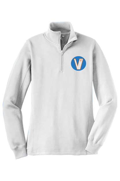Vantage Volleyball Adult Women's Embroidered Quarter-Zip Pullover Signature Lacrosse