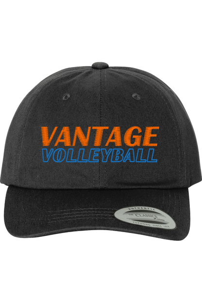 Vantage Volleyball Embroidered Dad Hat Signature Lacrosse