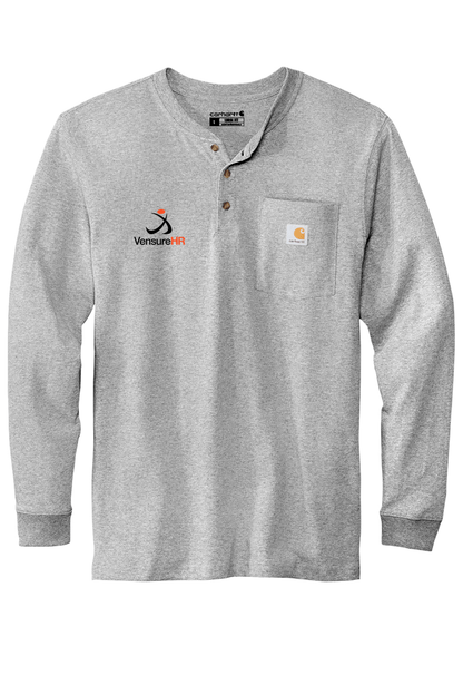 Vensure HR Men's Carhartt Long Sleeve Henley T-Shirt Signature Lacrosse