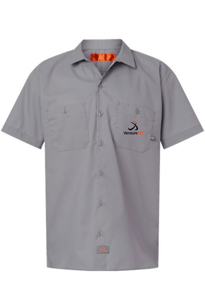 Vensure HR Men's Dickies Industrial Short Sleeve Work Shirt Signature Lacrosse