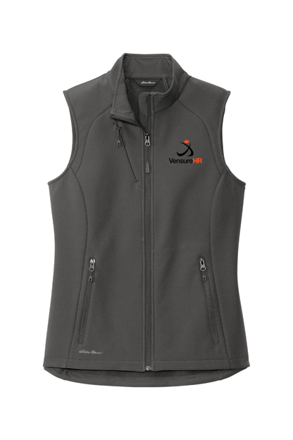 Vensure HR Women's Embroidered Eddie Bauer Ladies Stretch Soft Shell Vest Signature Lacrosse