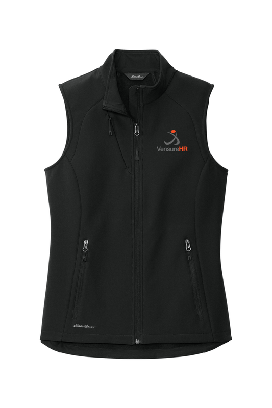 Vensure HR Women's Embroidered Eddie Bauer Ladies Stretch Soft Shell Vest Signature Lacrosse