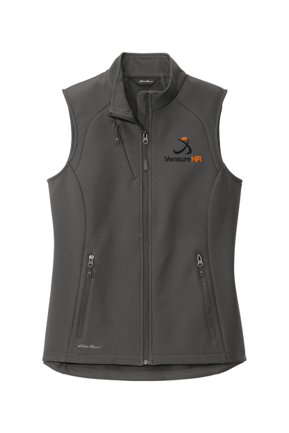 Vensure HR Women's Embroidered Eddie Bauer Ladies Stretch Soft Shell Vest Signature Lacrosse