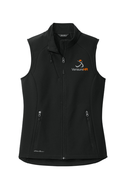 Vensure HR Women's Embroidered Eddie Bauer Ladies Stretch Soft Shell Vest Signature Lacrosse