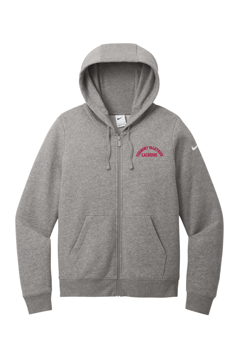 Vermont Valkyries LC Women's Club Fleece Sleeve Swoosh Full-Zip Hoodie Signature Lacrosse