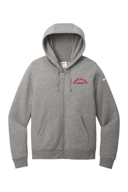 Vermont Valkyries LC Women's Club Fleece Sleeve Swoosh Full-Zip Hoodie Signature Lacrosse