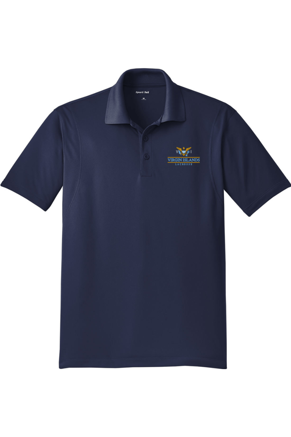 Virgin Islands Lacrosse Adult Embroidered Athletic Polo Signature Lacrosse
