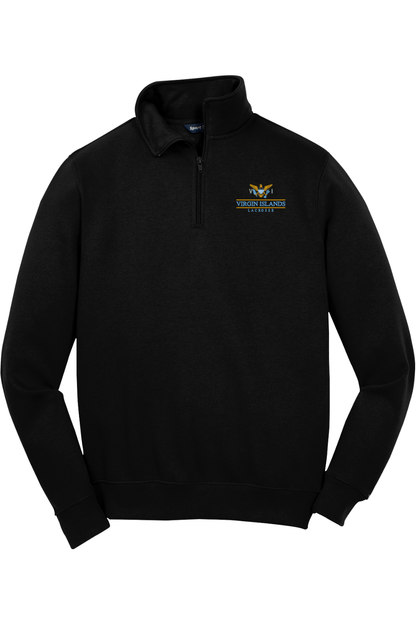Virgin Islands Lacrosse Adult Embroidered Quarter-Zip Pullover Signature Lacrosse