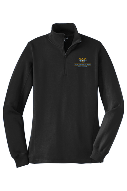 Virgin Islands Lacrosse Adult Women's Embroidered Quarter-Zip Pullover Signature Lacrosse