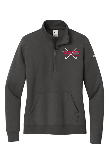 Wakefield Youth Field Hockey Nike Ladies Club Fleece Sleeve Swoosh 1/2-Zip Signature Lacrosse