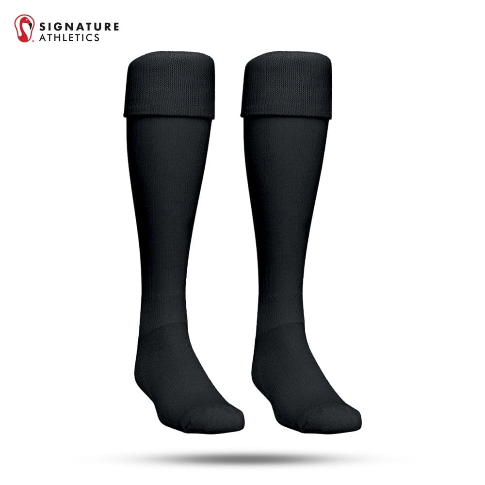 Wakefield Youth Women's AllSports Black Socks: 1/2 Signature Lacrosse