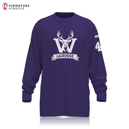 Wallenpaupack Area High School Lacrosse Women's Player Long Sleeve Custom Tech Tee Signature Lacrosse