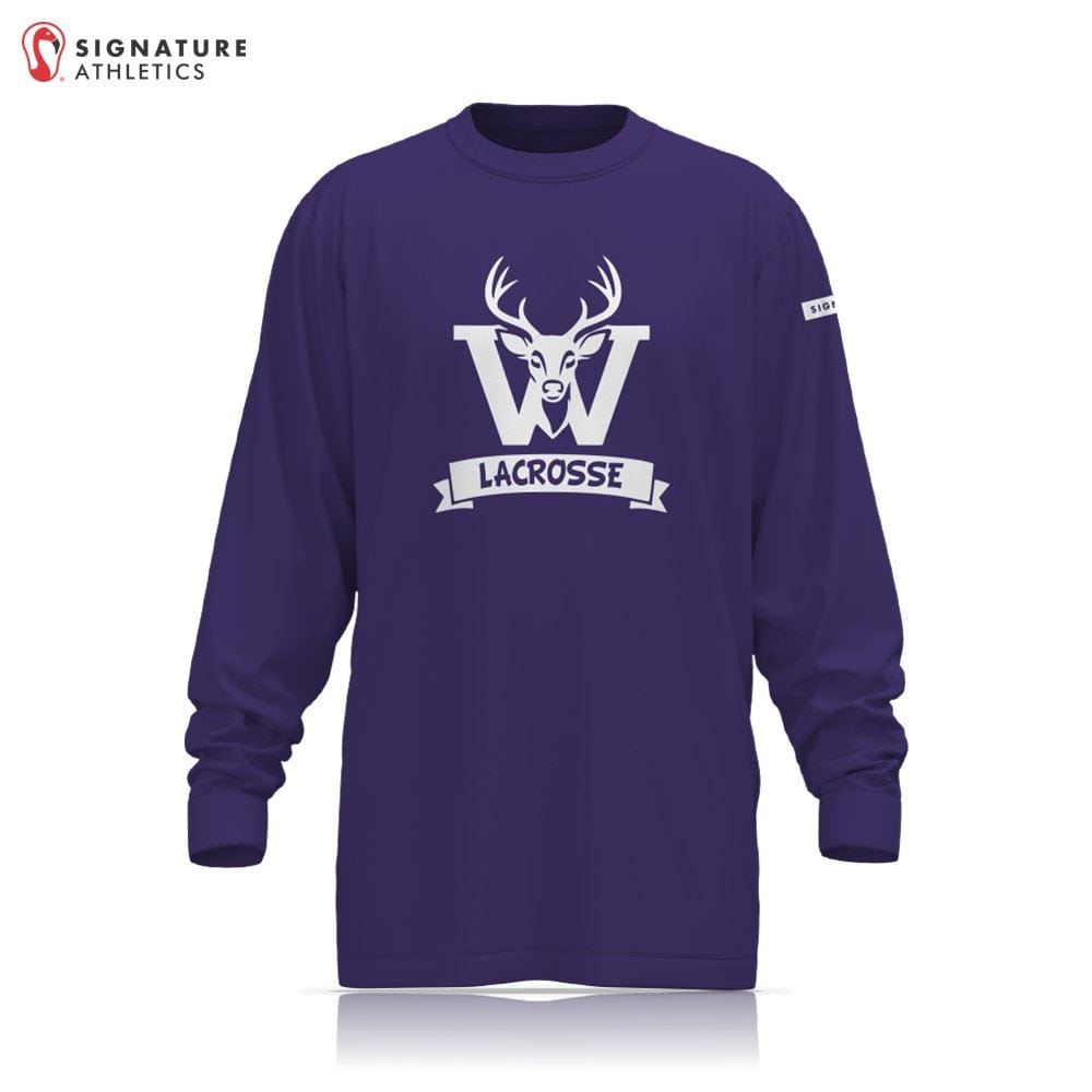 Wallenpaupack Area High School Lacrosse Women's Player Long Sleeve Tech Tee Signature Lacrosse