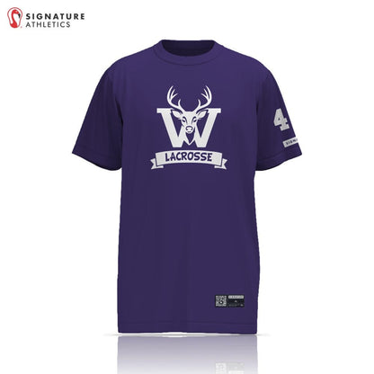 Wallenpaupack Area High School Lacrosse Women's Player Short Sleeve Custom Tech Tee Signature Lacrosse
