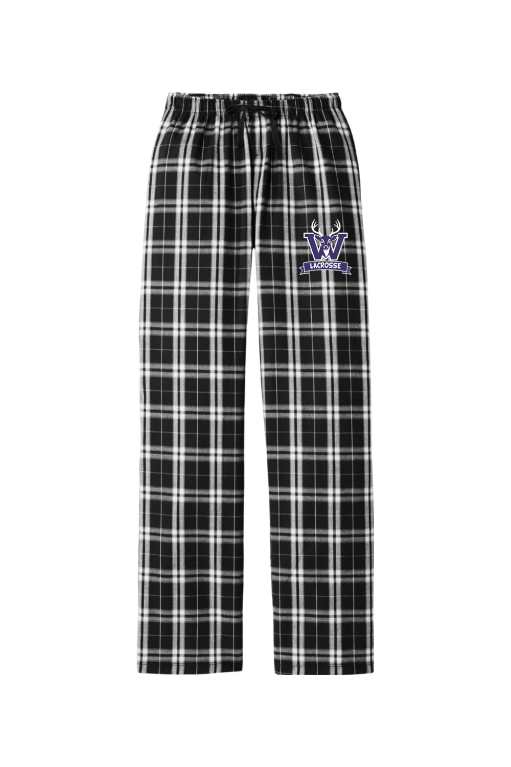 Wallenpaupack Area Lacrosse Adult Women's Flannel Plaid Pants Signature Lacrosse