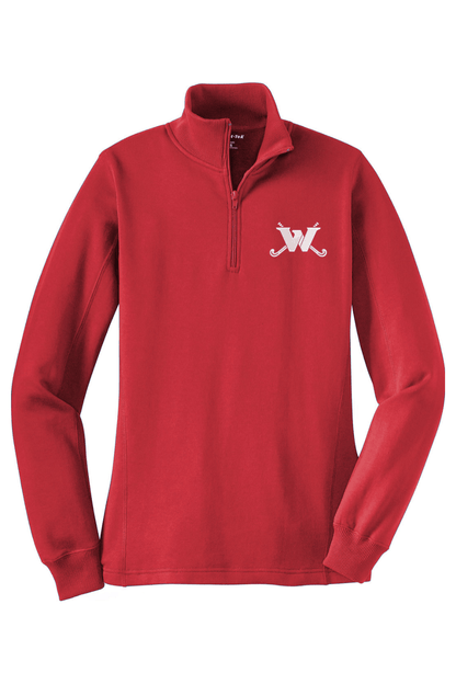 Waltham FH Adult Women's Embroidered Quarter-Zip Pullover Signature Lacrosse