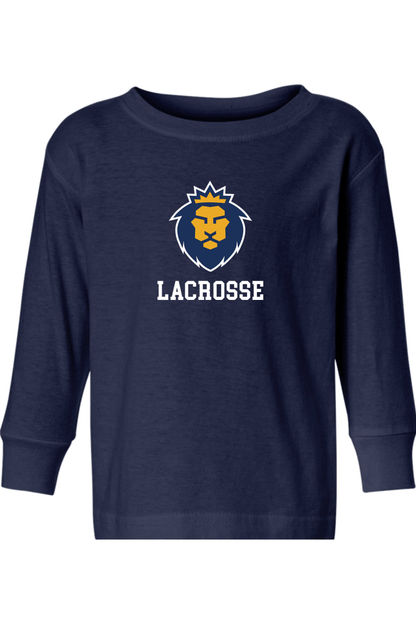 Warner University Womens Lacrosse Toddler Long Sleeve T-Shirt Signature Lacrosse