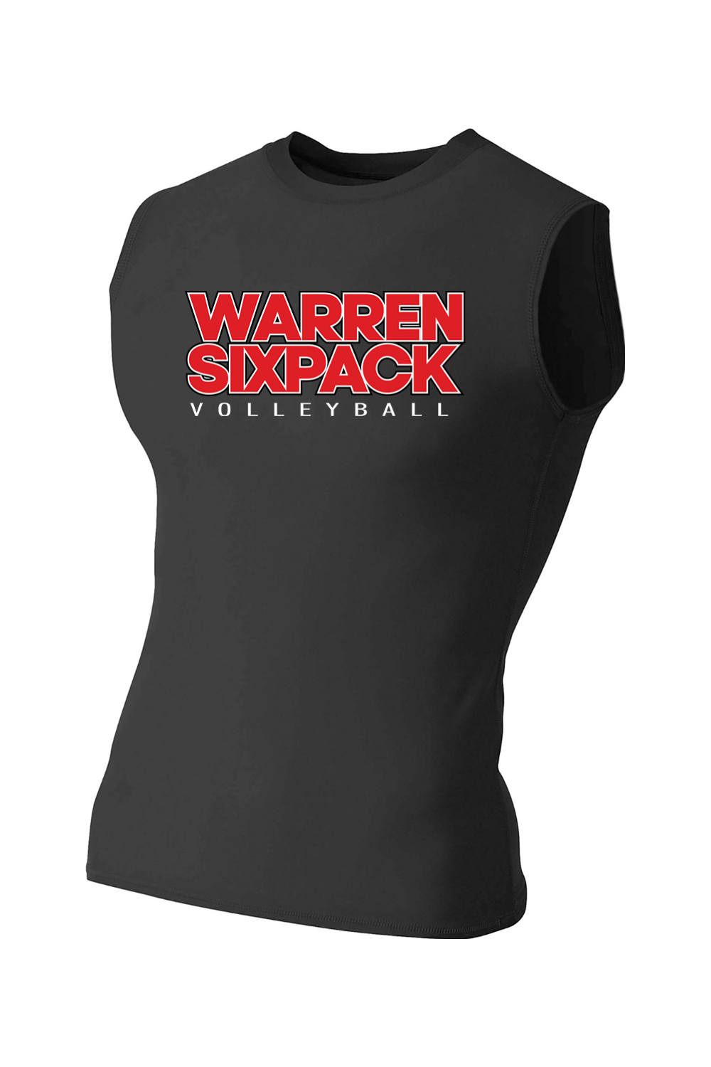 Warren SixPack A4 Compression Muscle Tee Signature Lacrosse