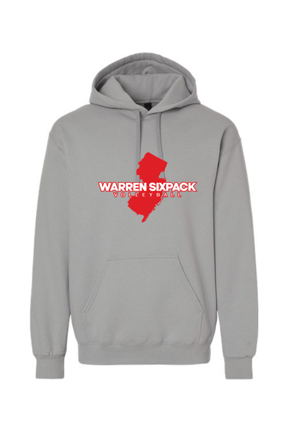 Warren SixPack Gildan Hammer Maxweight Hooded Sweatshirt Signature Lacrosse