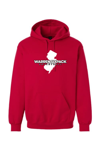 Warren SixPack Gildan Hammer Maxweight Hooded Sweatshirt Signature Lacrosse