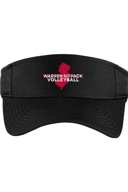 Warren Sixpack Volleyball Embroidered Visor Signature Lacrosse