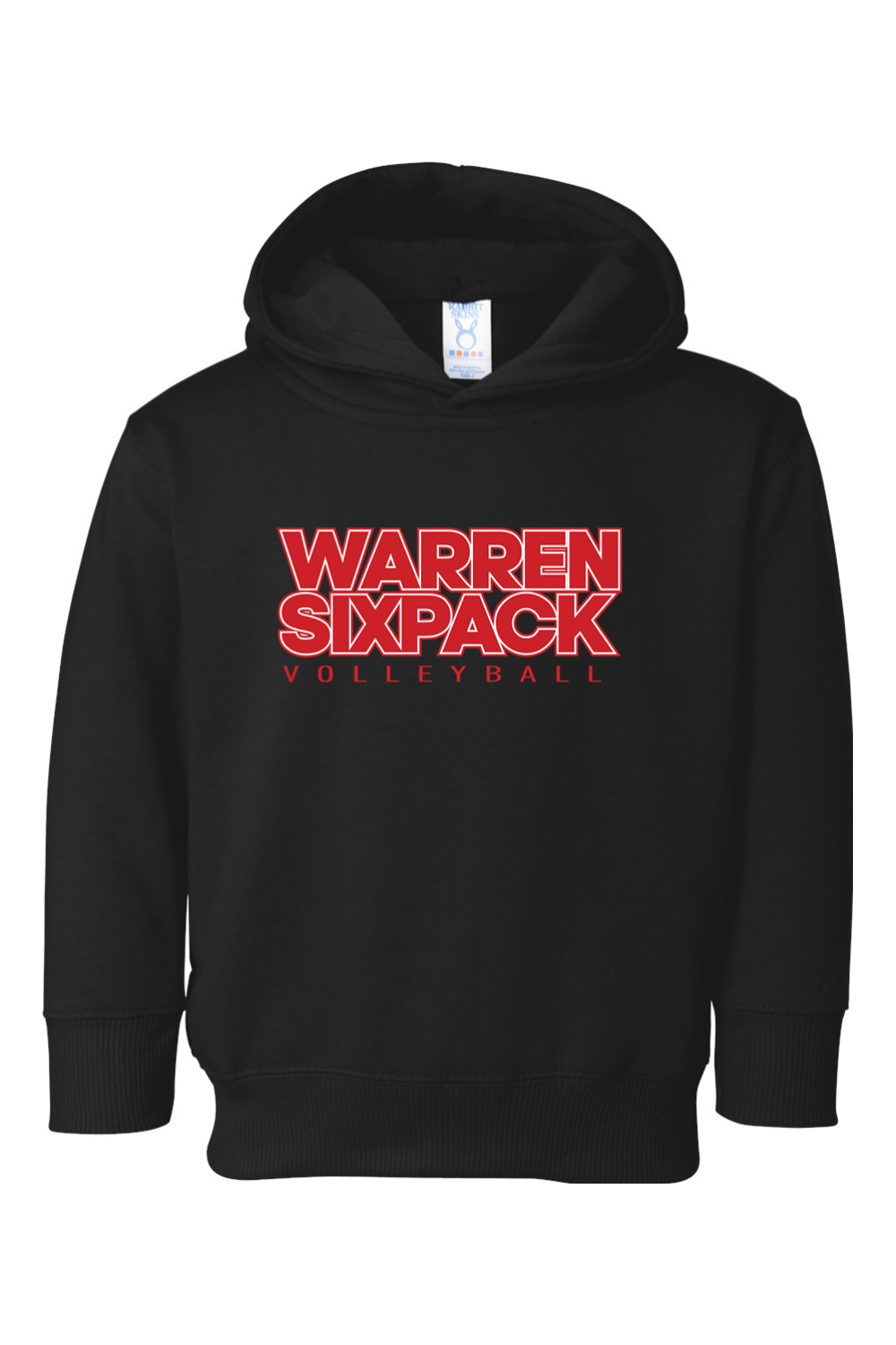 Warren Sixpack Volleyball Toddler Fleece Hoodie Signature Lacrosse