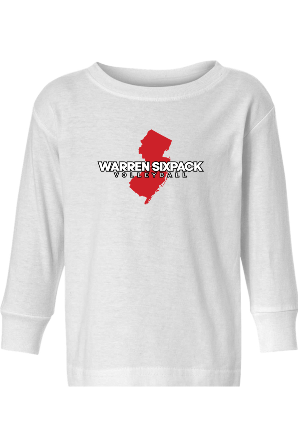 Warren Sixpack Volleyball Toddler Long Sleeve T-Shirt Signature Lacrosse