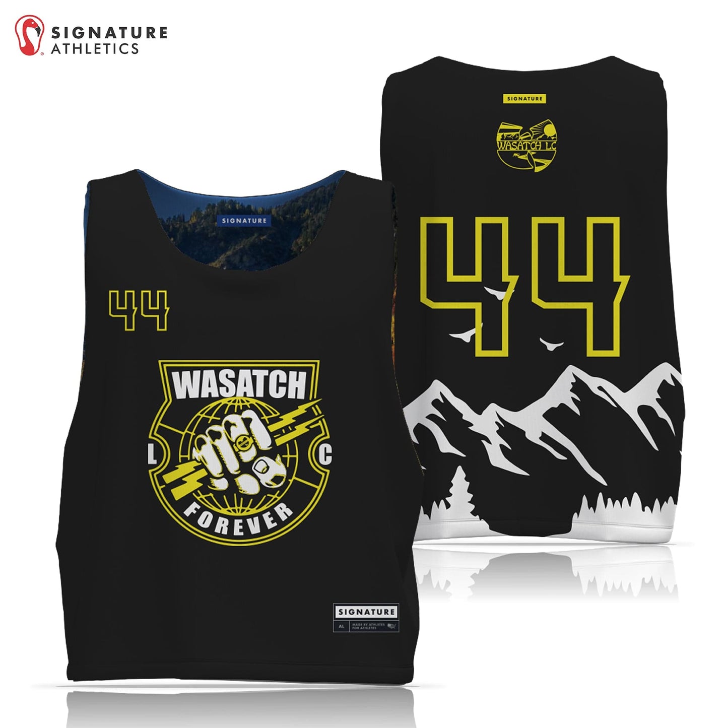 Wasatch Lacrosse Men's Reversible Game Pinnie Signature Lacrosse