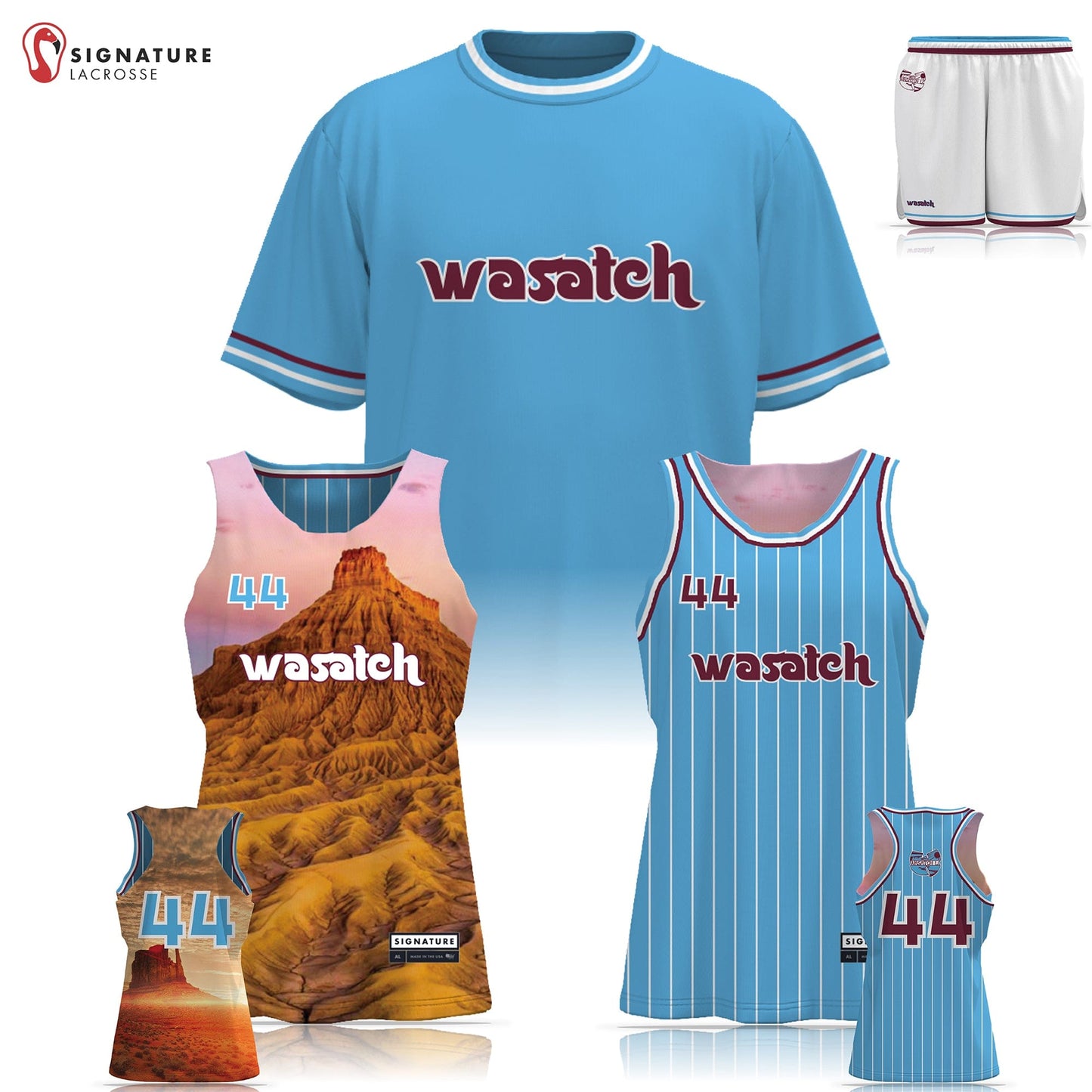 Wasatch Lacrosse Women's Performance 3 Piece Game Package:Girls '24/'25 Signature Lacrosse