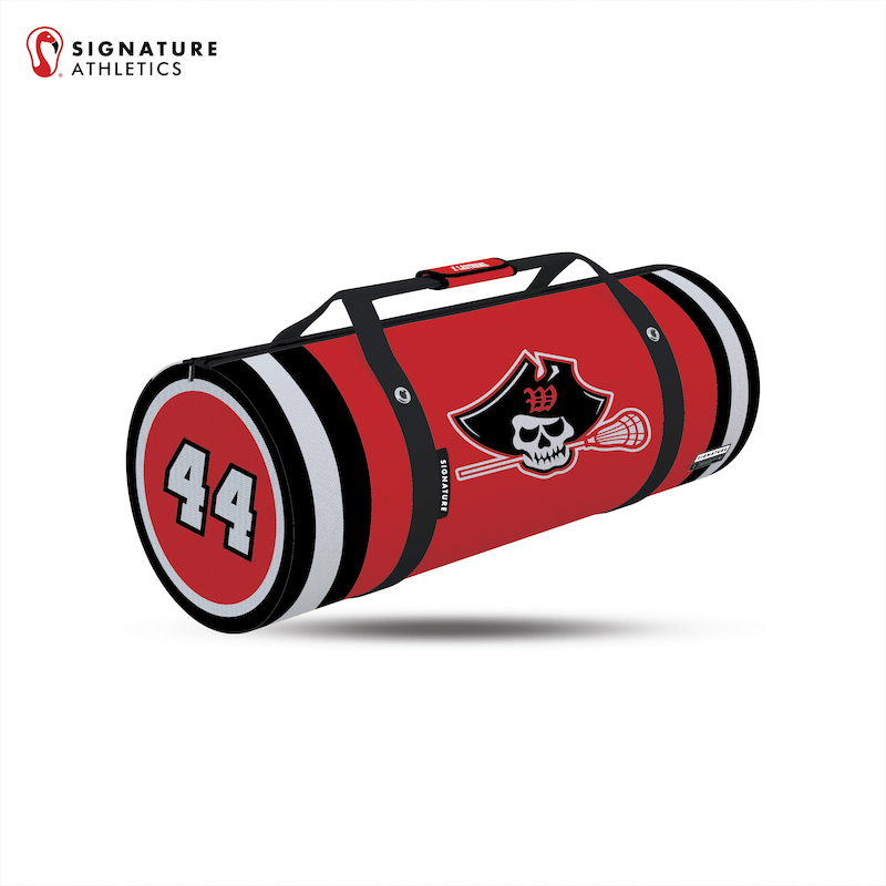 Wellesley Boys Lacrosse Customizable Large Equipement Duffel Bag Signature Lacrosse