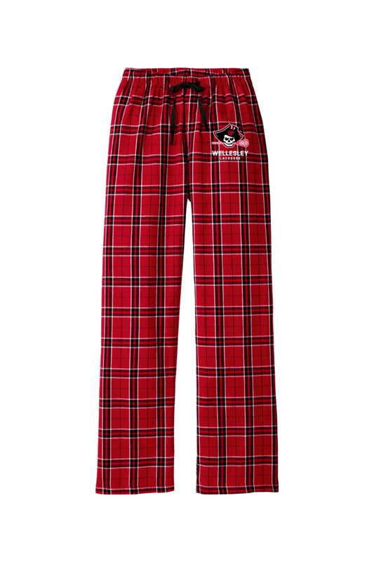 Wellesley Lacrosse Adult Women's Flannel Plaid Pants Signature Lacrosse