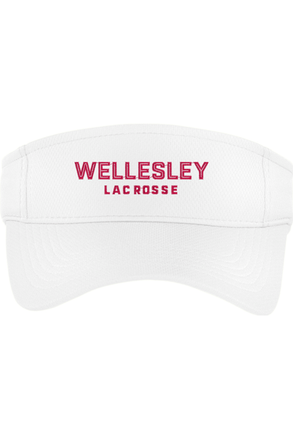 Wellesley Lacrosse Embroidered Visor Signature Lacrosse