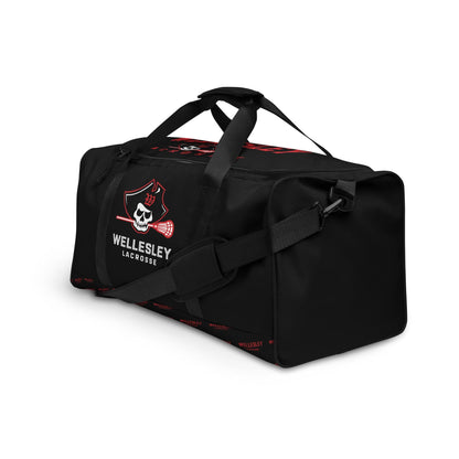 Wellesley Lacrosse Sideline Duffel Bag Signature Lacrosse