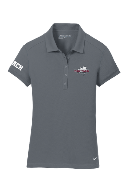 Westford Youth Field Hockey Nike Ladies Dri-FIT Solid Icon Pique Modern Fit Polo Signature Lacrosse