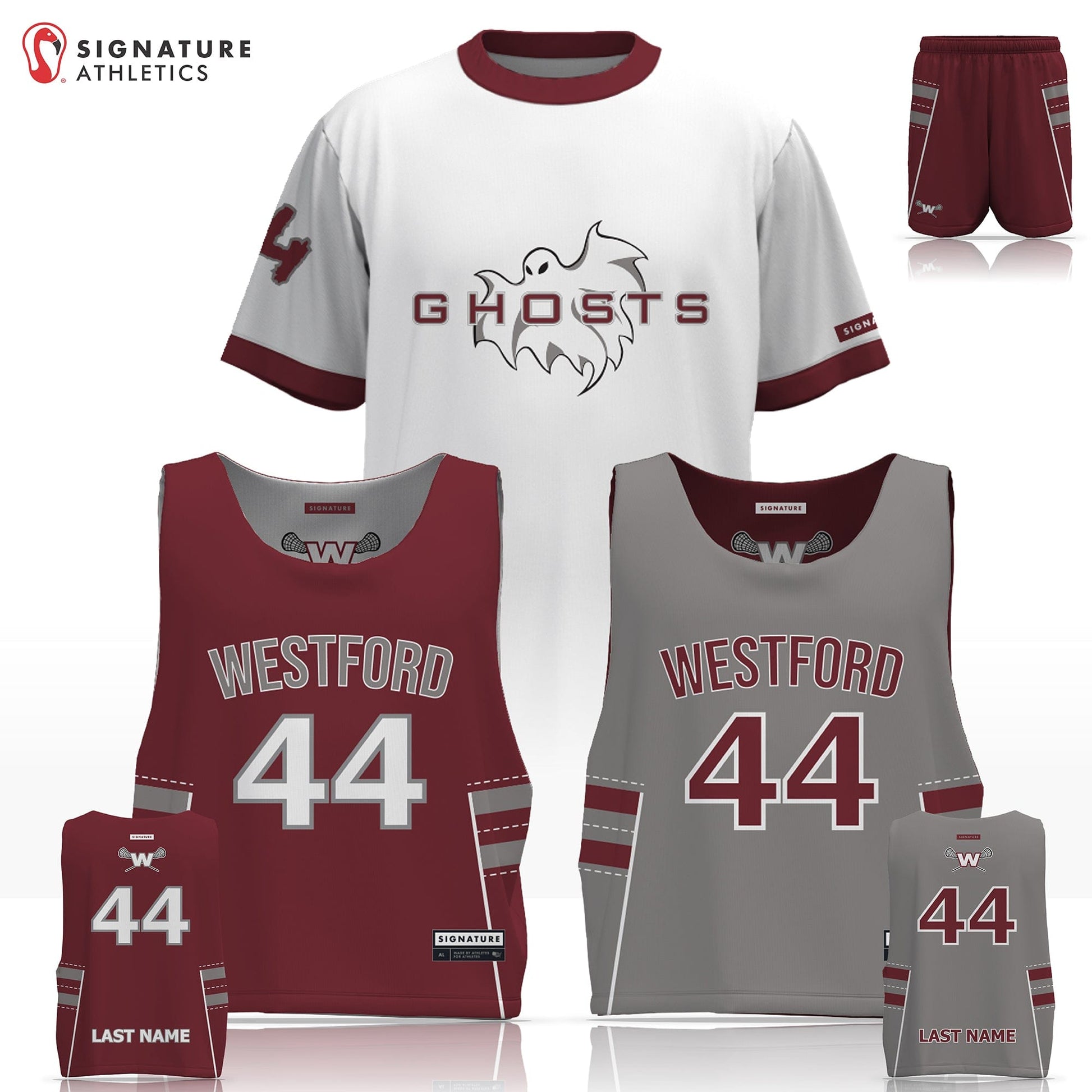 Westford Youth Lacrosse Men's 3 Piece Player Package: Grade 3-4 Signature Lacrosse
