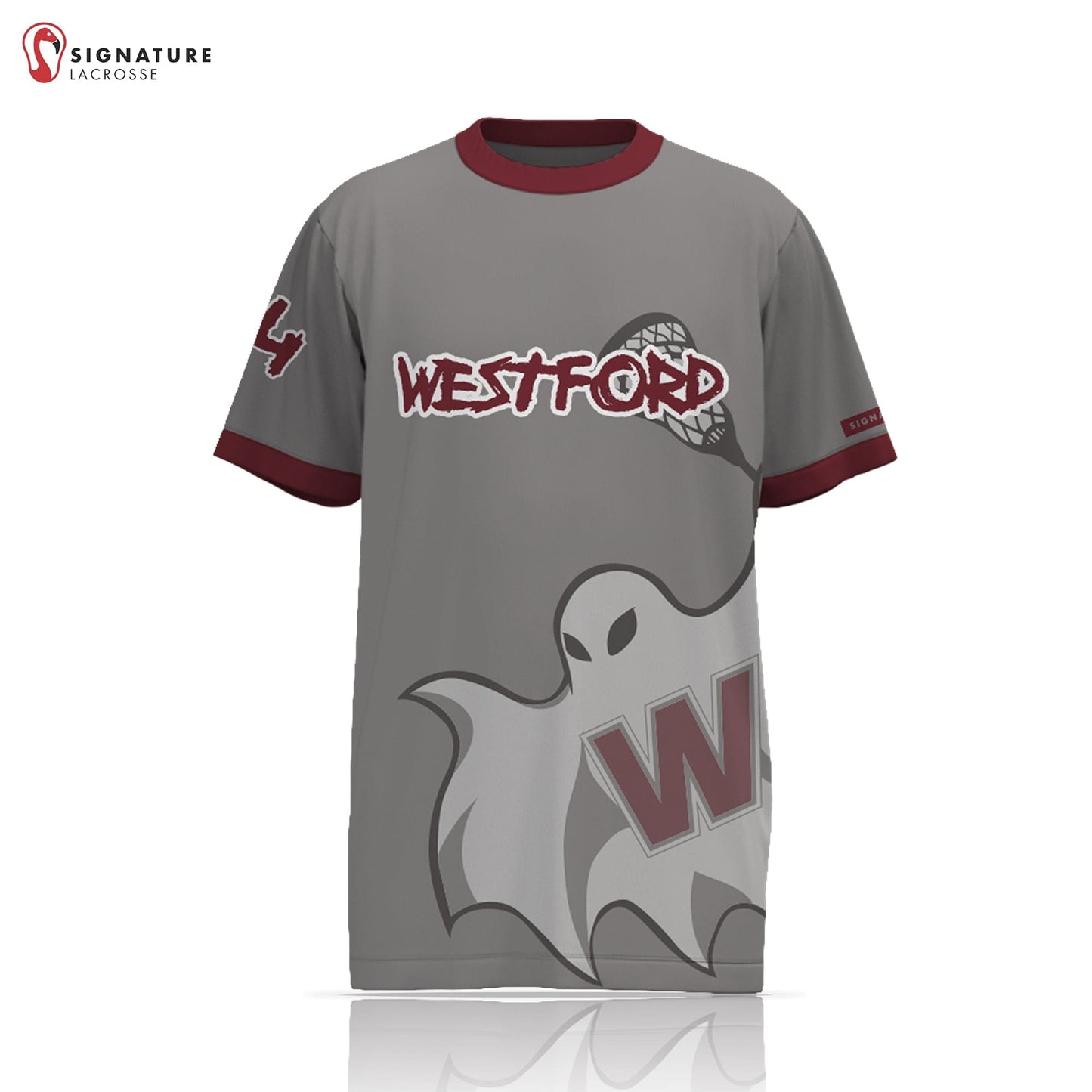 Westford Youth Lacrosse Player Short Sleeve Shooting Shirt Signature Lacrosse
