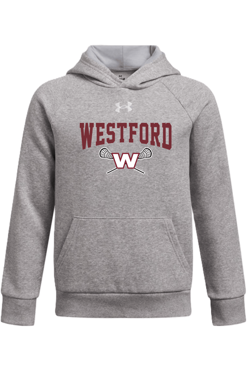 Westford Youth Lacrosse Under Armour Youth Rival Fleece Hooded Sweatshirt Signature Lacrosse