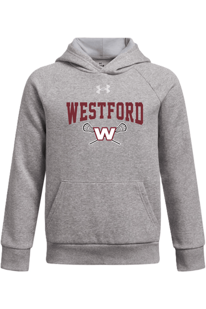 Westford Youth Lacrosse Under Armour Youth Rival Fleece Hooded Sweatshirt Signature Lacrosse