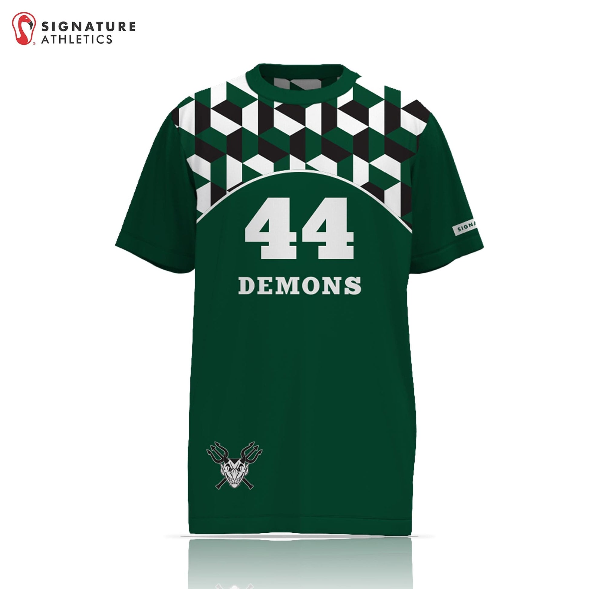 Westlake Lacrosse Men's Big Wave Green Short Sleeve Tech Tee Signature Lacrosse