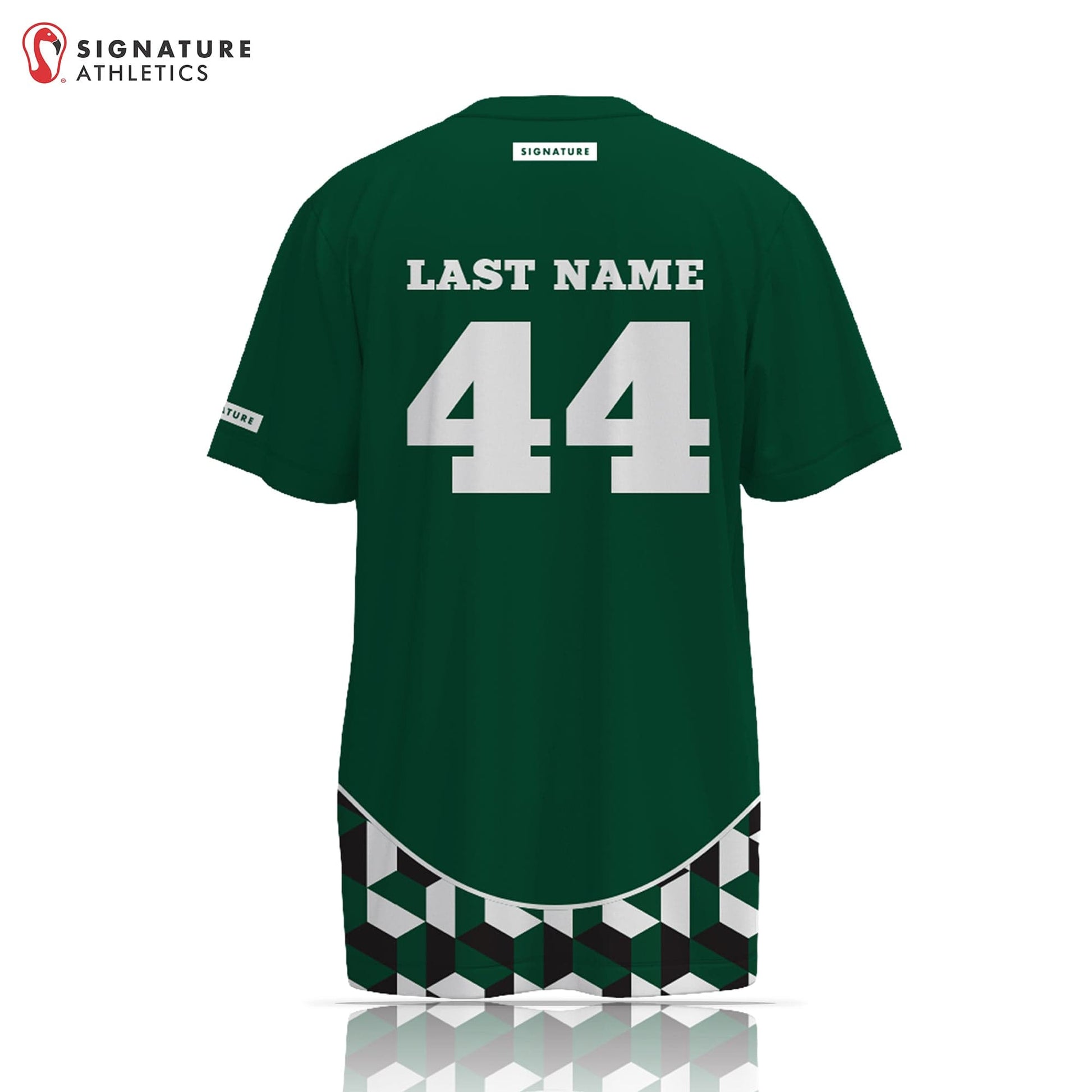 Westlake Lacrosse Men's Big Wave Green Short Sleeve Tech Tee Signature Lacrosse