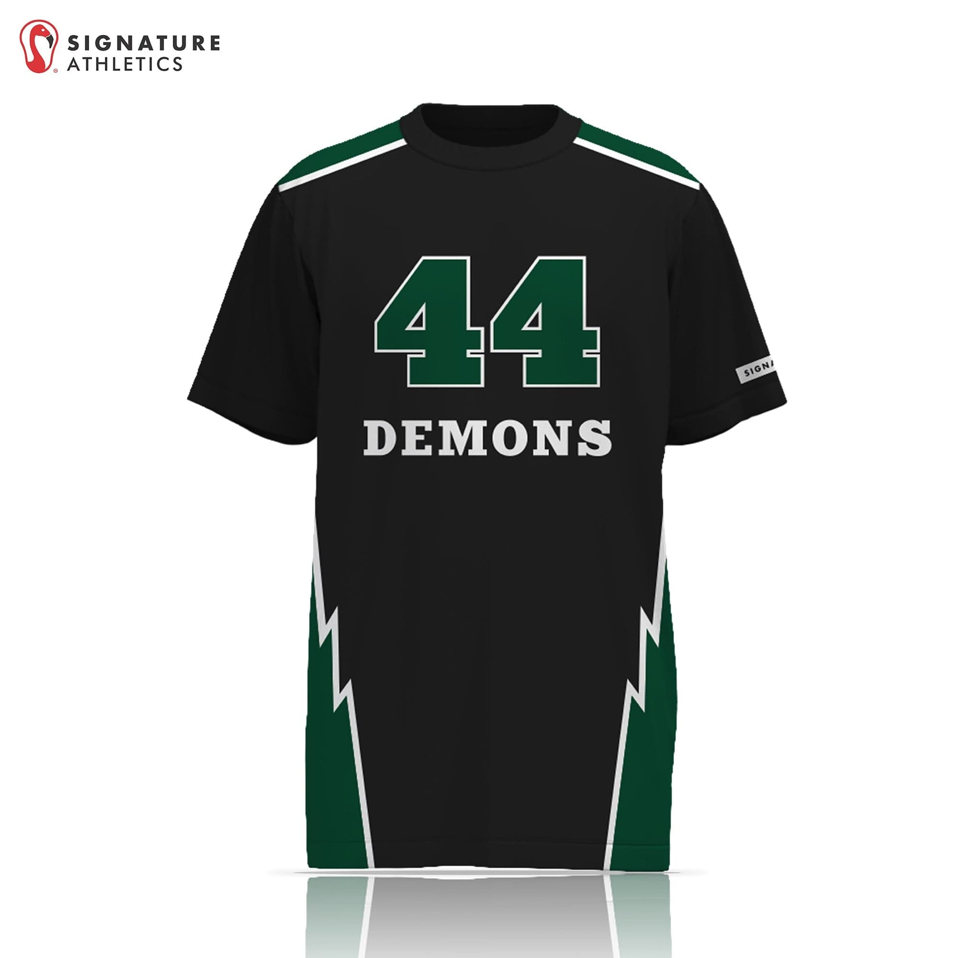 Westlake Lacrosse Men's Jagged Black Short Sleeve Tech Tee: N/A Signature Lacrosse