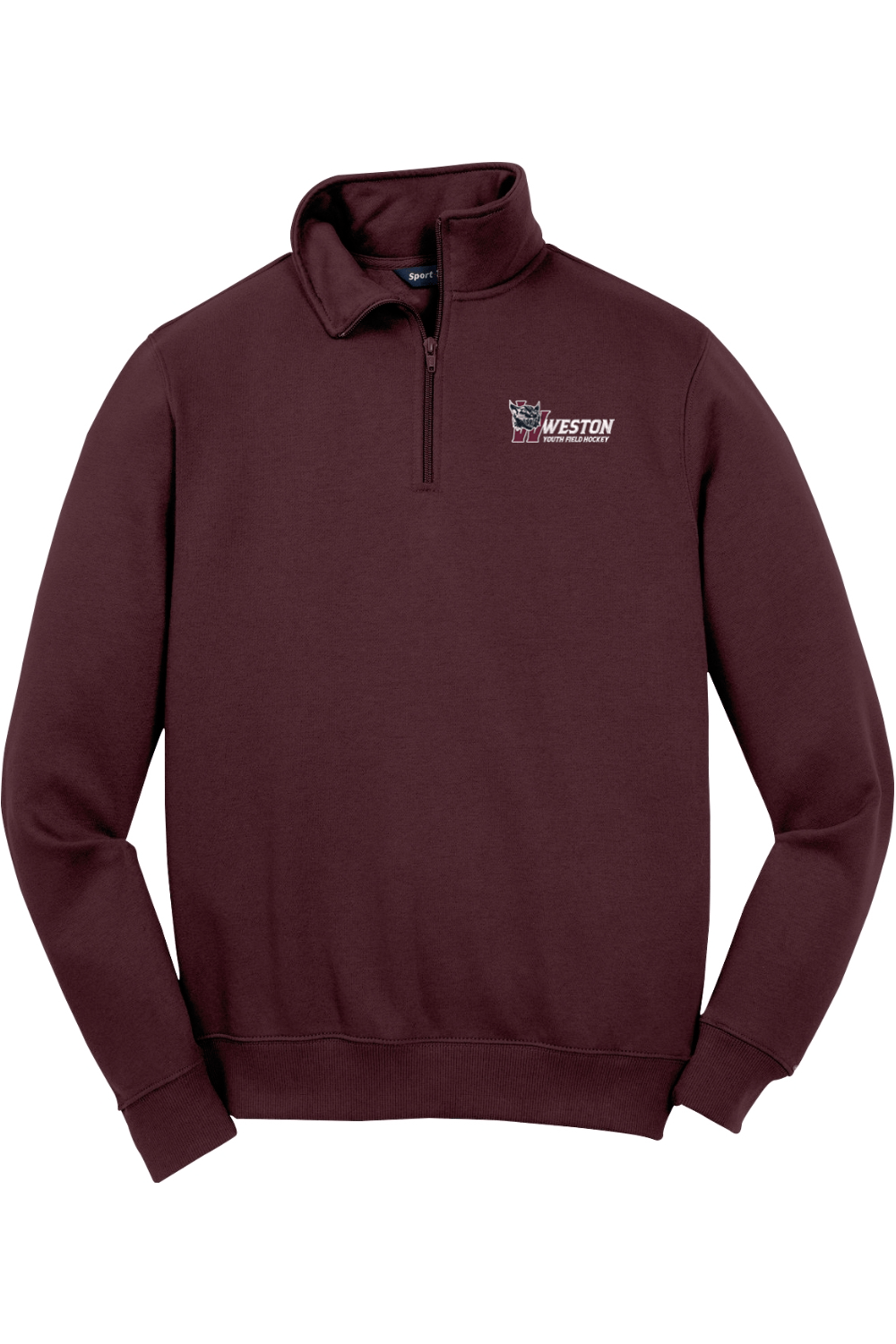 Weston Field Hockey Adult Embroidered Quarter-Zip Pullover Signature Lacrosse