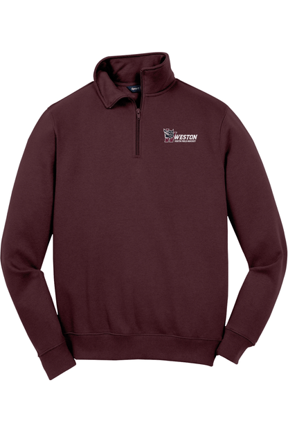 Weston Field Hockey Adult Embroidered Quarter-Zip Pullover Signature Lacrosse