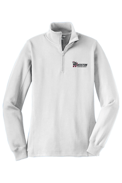 Weston Field Hockey Adult Women's Embroidered Quarter-Zip Pullover Signature Lacrosse