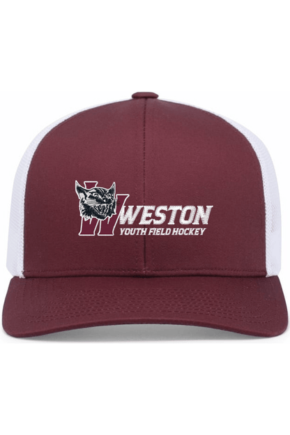 Weston Field Hockey Embroidered Trucker Hat Signature Lacrosse