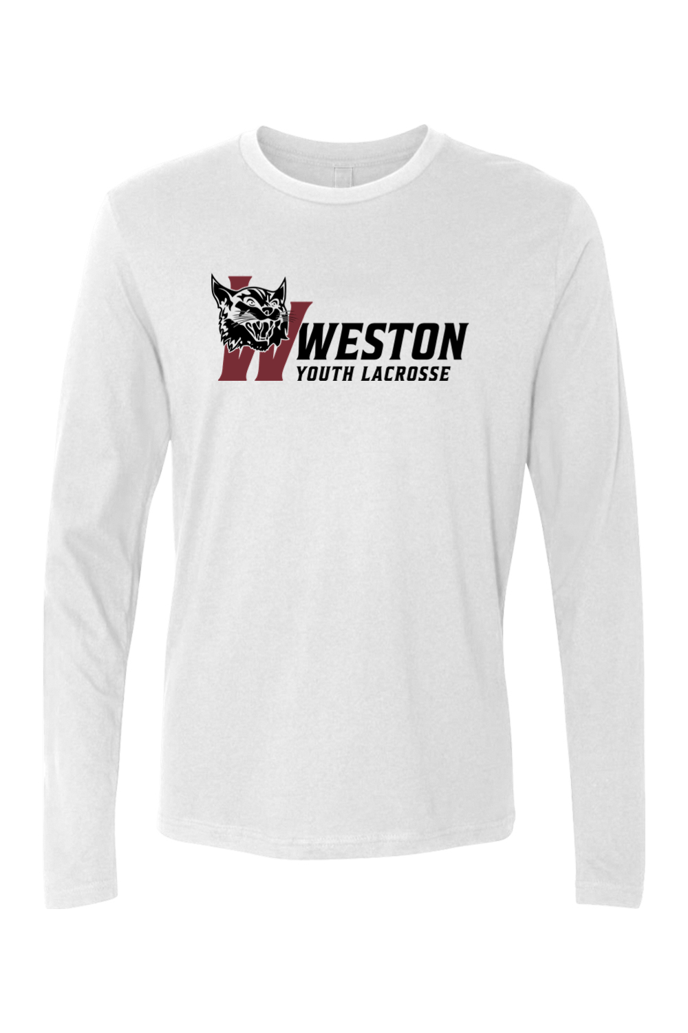 Weston Youth Lacrosse Next Level Ringspun Long Sleeve Crew Signature Lacrosse