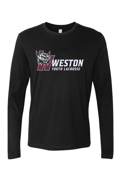 Weston Youth Lacrosse Next Level Ringspun Long Sleeve Crew Signature Lacrosse