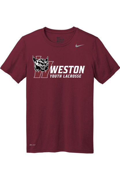 Weston Youth Lacrosse Nike Team rLegend Tee Signature Lacrosse