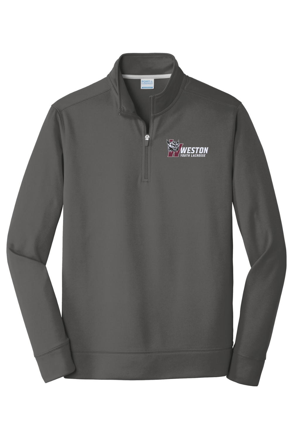 Weston Youth Lacrosse Port & Company Performance Fleece 1/4-Zip Pullover Sweatshirt Signature Lacrosse